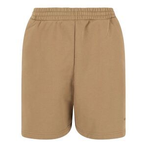 Balenciaga Embroidered Logo Sweat Shorts Beige Mens